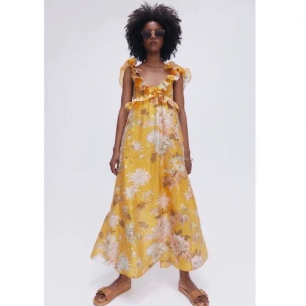 H&M lyocell floral dress